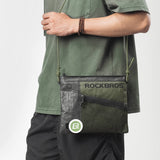 ROCKBROS 2-in-1 Lenkertasche Umhängetasche aus Tyvek® mit Schultergurt 1.5L