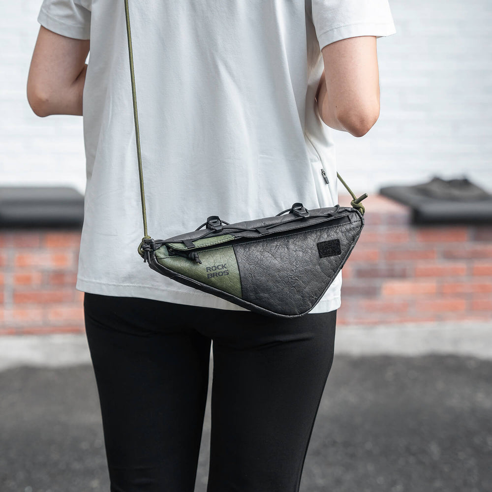 ROCKBROS 2-in-1 Rahmentasche Umhängetasche mit Schultergurt 0.7L