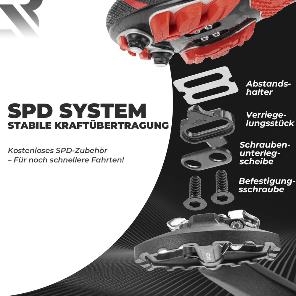 ROCKBROS 2-in-1 SPD-Klickpedale & Plattformpedale 916 Leicht Rutschfest