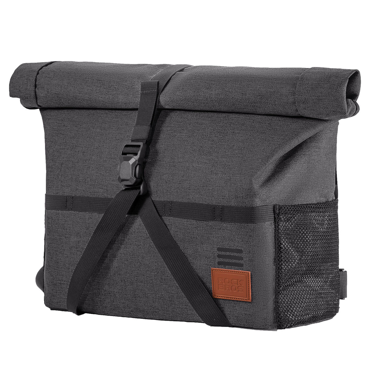 ROCKBROS 4-in-1 Fahrradtasche für Brompton Rucksack Magnetverschluss 8-10L-Schwarz 