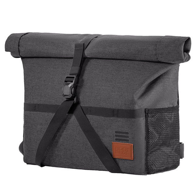 ROCKBROS 4-in-1 Fahrradtasche für Brompton Rucksack Magnetverschluss 8-10L-Schwarz 