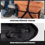 ROCKBROS 4-in-1 Fahrradtasche für Brompton Rucksack Magnetverschluss 8-10L