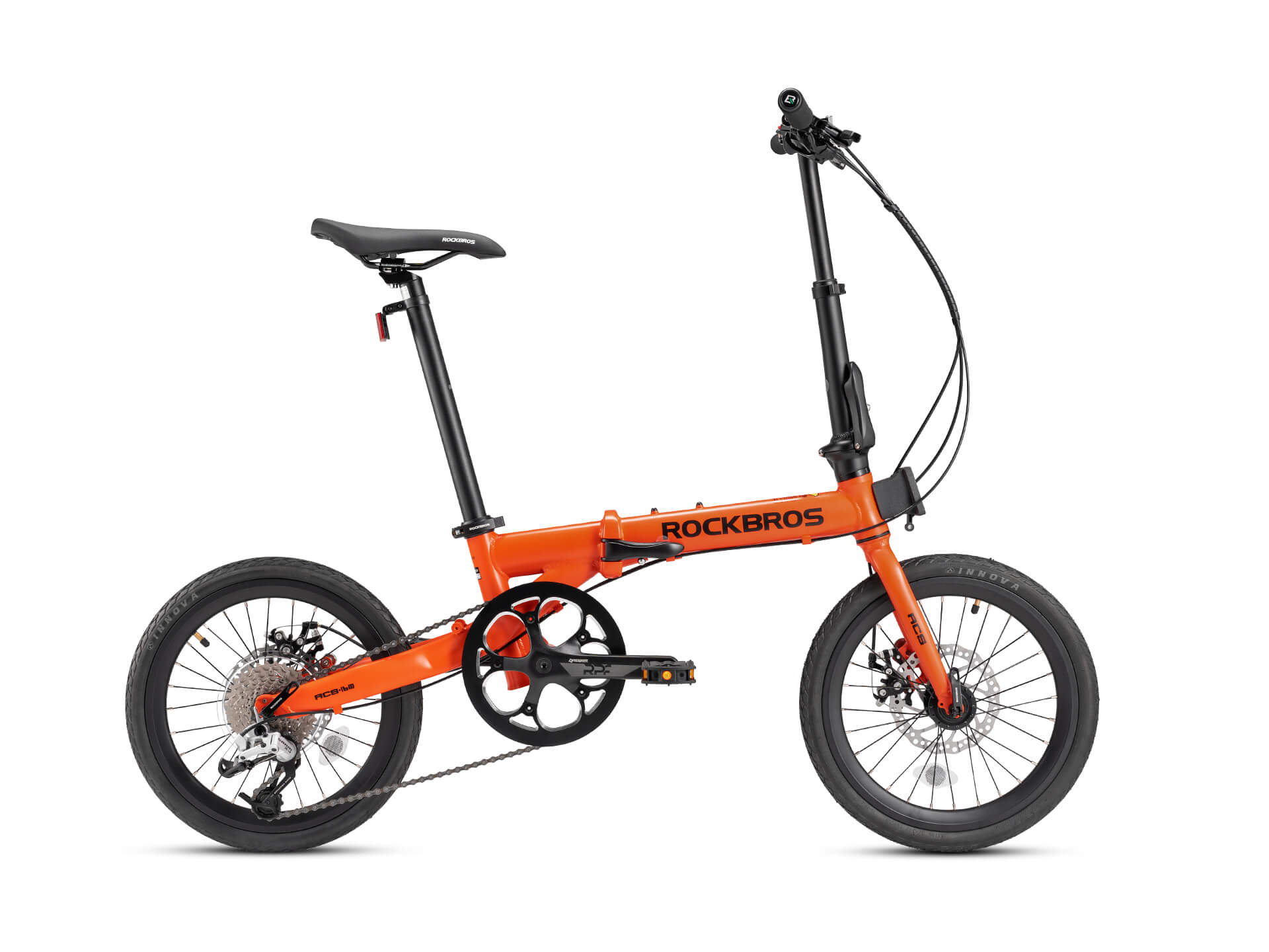 ROCKBROS ACS -Klapprad-16 Zoll 9-Gang Citybike Orange