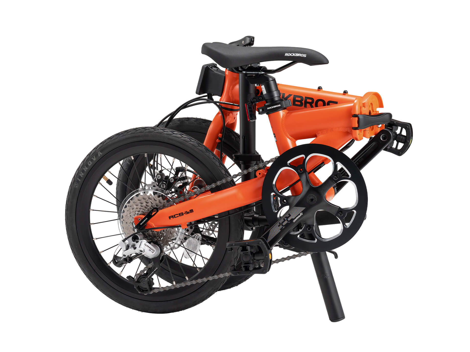 ROCKBROS ACS -Klapprad-16 Zoll 9-Gang Citybike Orange