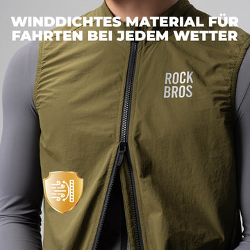 amazon fahrradweste ROCKBROS Ärmellose Fahrradweste Fahrradjacke Packbar Atmungsaktiv –  ROCKBROS-DE