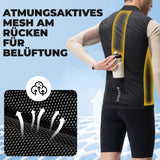 ROCKBROS Ärmellose Fahrradweste Fahrradjacke Packbar Atmungsaktiv