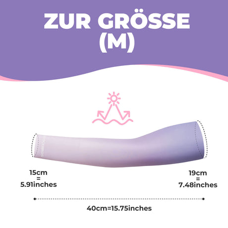 ROCKBROS Armlinge Arm Sleeve Sonnenschutz Kühles Gefühl Schnelltrocknend - Lila