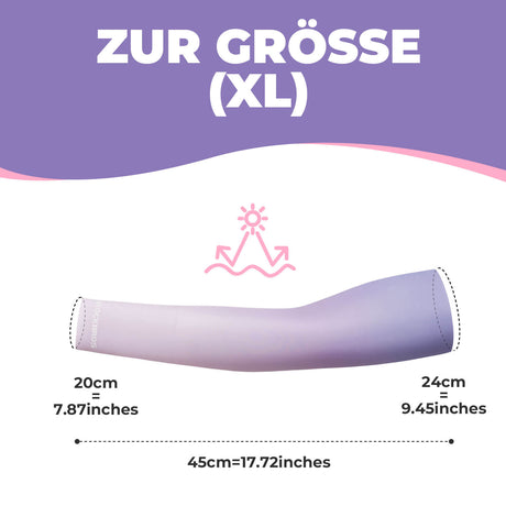 ROCKBROS Armlinge Arm Sleeve Sonnenschutz Kühles Gefühl Schnelltrocknend - Lila