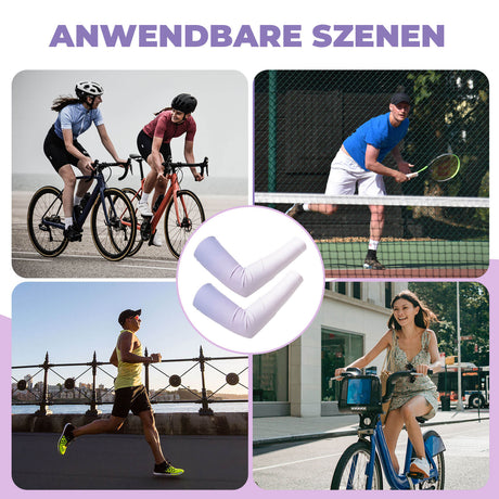 ROCKBROS Armlinge Arm Sleeve Sonnenschutz Kühles Gefühl Schnelltrocknend - Lila