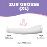 ROCKBROS Armlinge Arm Sleeve Sonnenschutz Kühles Gefühl Schnelltrocknend - Weiß