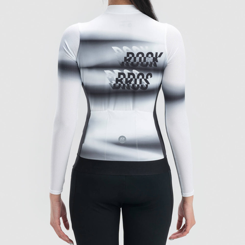 ROCKBROS Damen Langarm Hochleistungs-Radtrikot Jersey Schnell Trocknend für MTB Rennrad