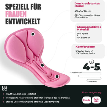 WOSAWE Damen Radsport Unterwäsche 3D Gel Gepolstert MTB Fahrrad