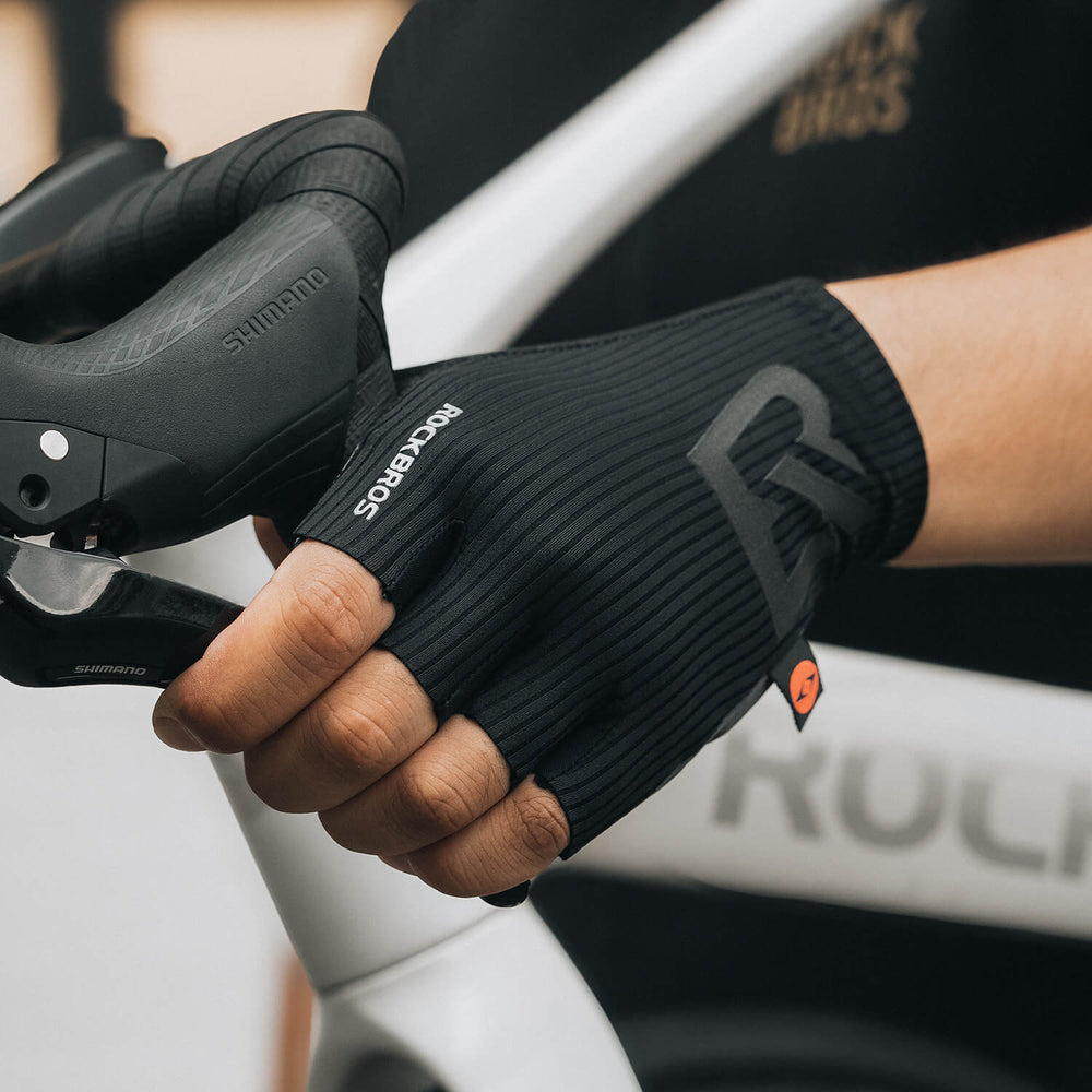 ROCKBROS Elastic Interface® Halbfinger Fahrradhandschuhe mit Gelpolsterung