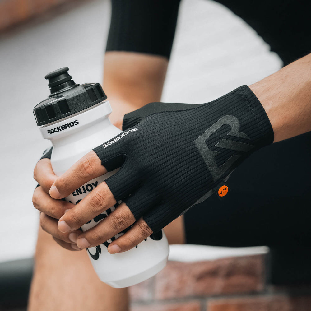 ROCKBROS Elastic Interface® Halbfinger Fahrradhandschuhe mit Gelpolsterung