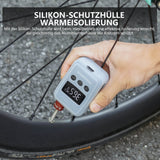 ROCKBROS Elektrische Fahrradpumpe Mini-Luftpumpe Tragbar LED-Anzeige