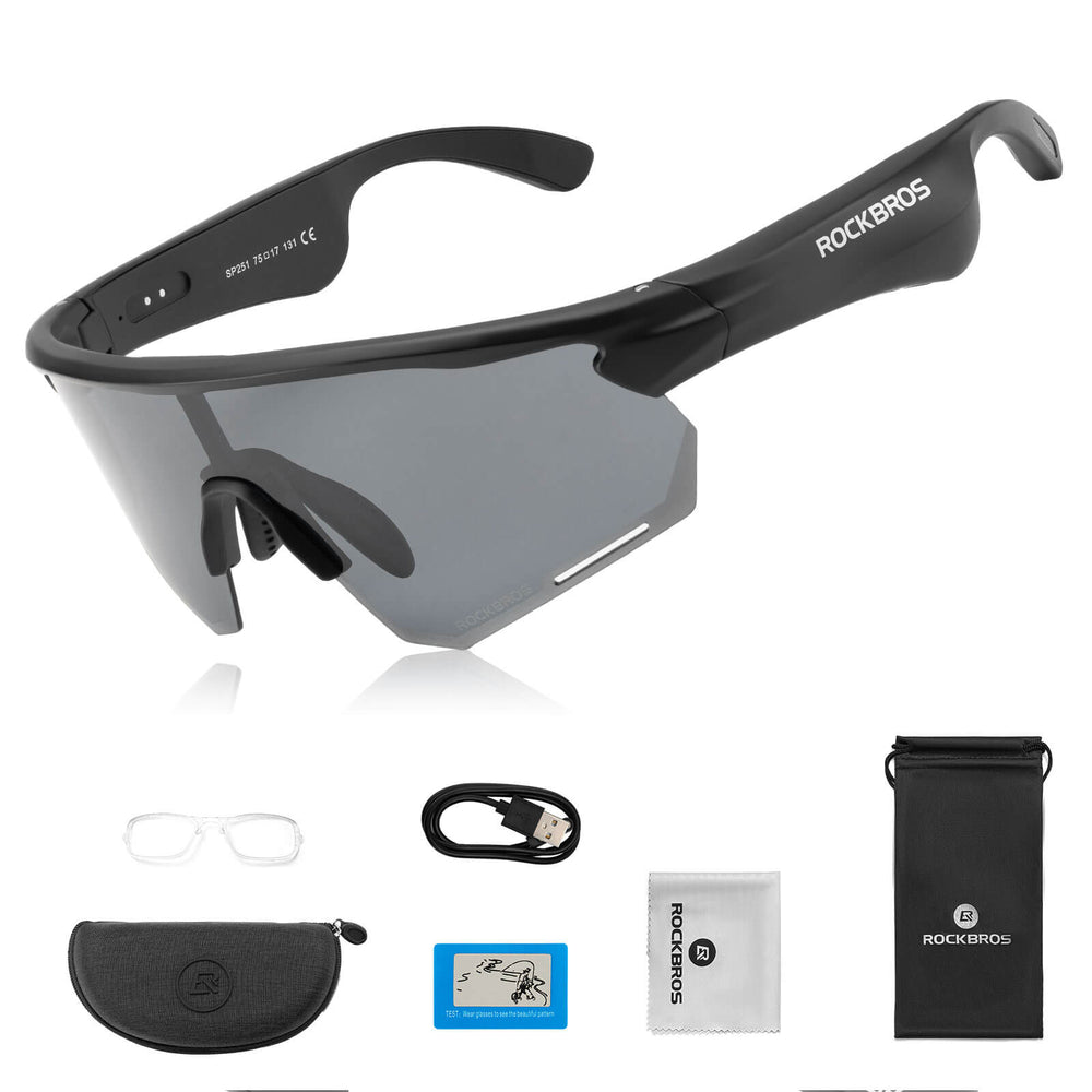 Elektronische Brille Intelligente Fahrradbrille Selbsttönend/Polarisiert - ROCKBROS-EU