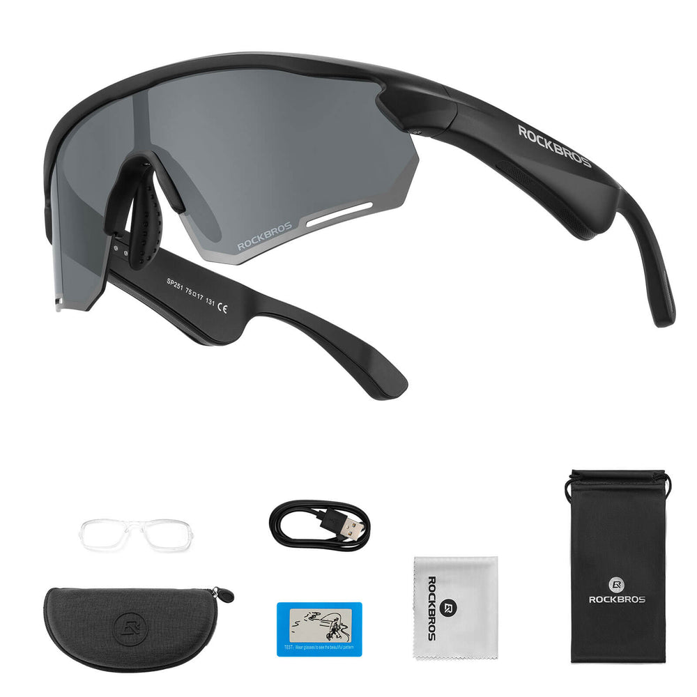 Elektronische Brille Intelligente Fahrradbrille Selbsttönend/Polarisiert - ROCKBROS-EU