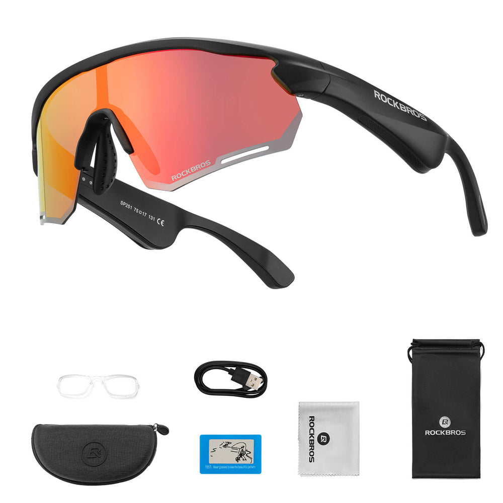 Elektronische Brille Intelligente Fahrradbrille Selbsttönend/Polarisiert - ROCKBROS-EU