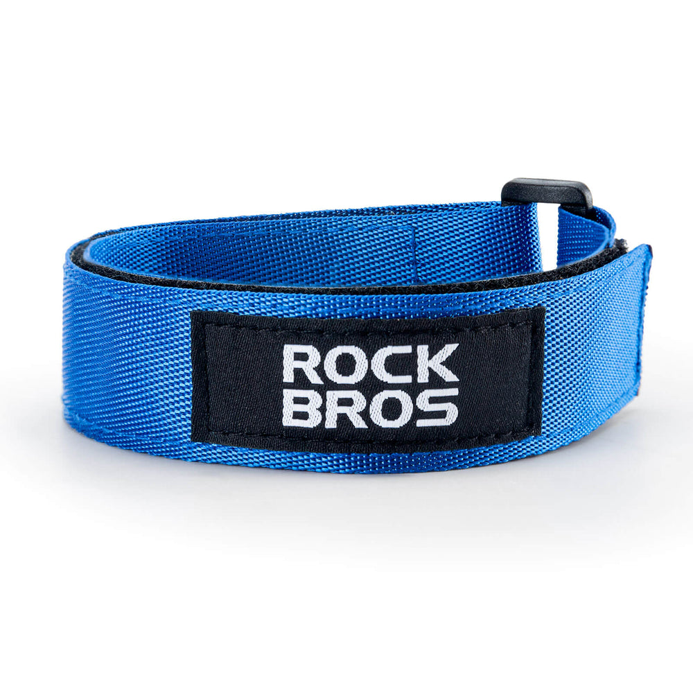 ROCKBROS Fahrrad-Stabilisator-Gurte Hosenband mit Klettverschluss Universell für Brompton Fahrrad-Blau
