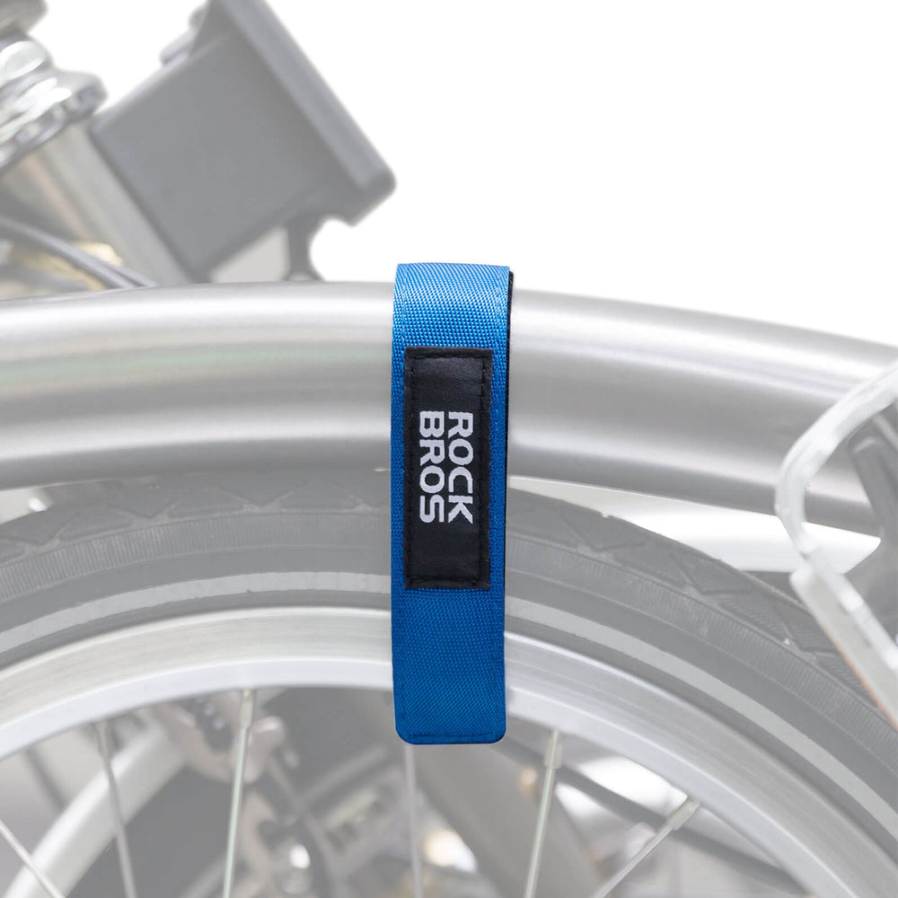 ROCKBROS Fahrrad-Stabilisator-Gurte Hosenband mit Klettverschluss Universell für Brompton Fahrrad-Blau