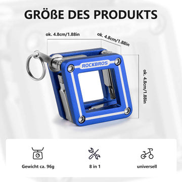 fahrrad komplett reparatur preis ROCKBROS Fahrrad 8 in 1 Reparatur-Werkzeug-Set Faltbares Reparaturset – ROCKBROS-DE