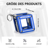 ROCKBROS Fahrrad 8 in 1 Reparatur-Werkzeug-Set Faltbares Reparaturset