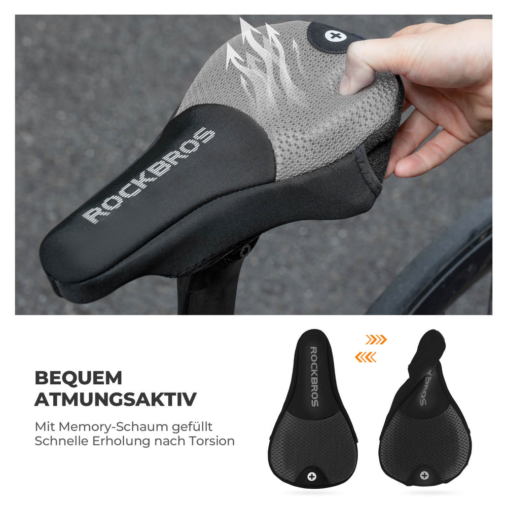 ROCKBROS Fahrrad Aufblasbarer Sattelbezug Gepolstert mit Überzug