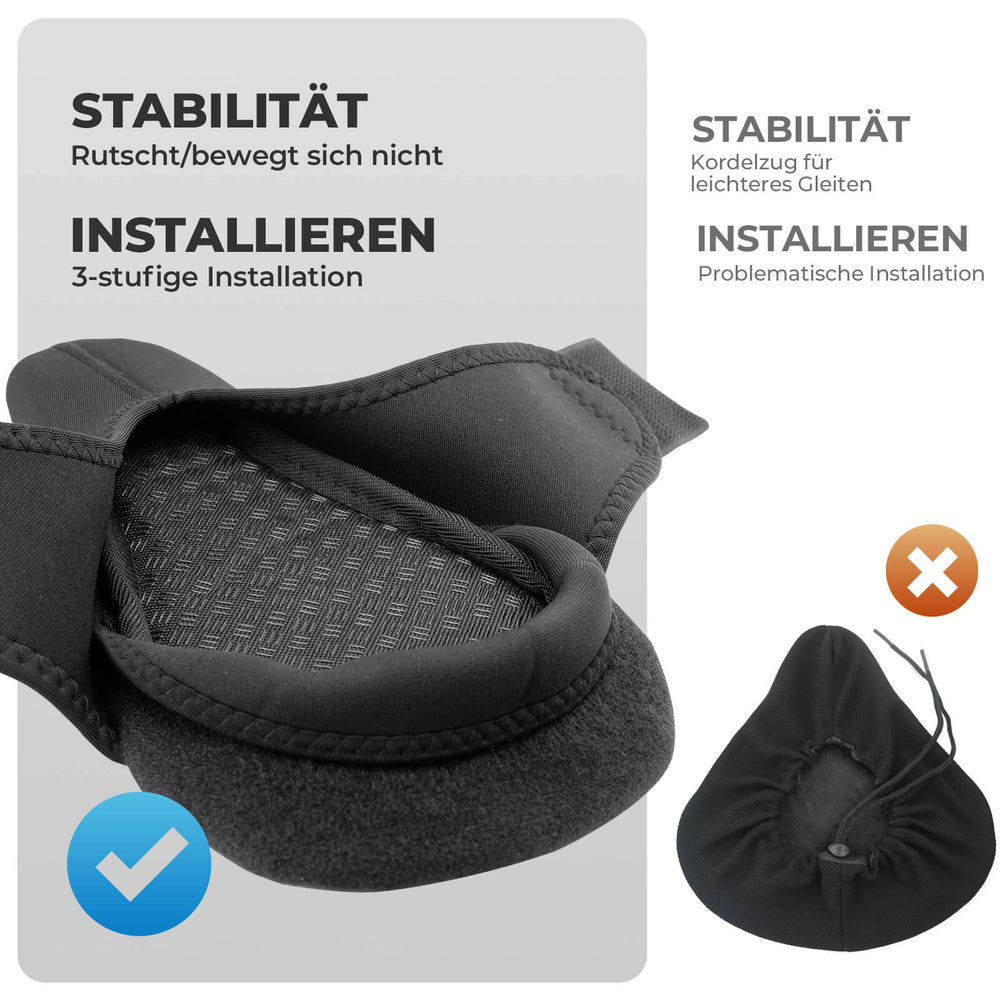 ROCKBROS Fahrrad Aufblasbarer Sattelbezug Gepolstert mit Überzug