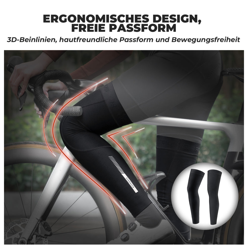 ROCKBROS Fahrrad Beinlinge Warm Rutschfeste Winter Knieschützer Herren Damen