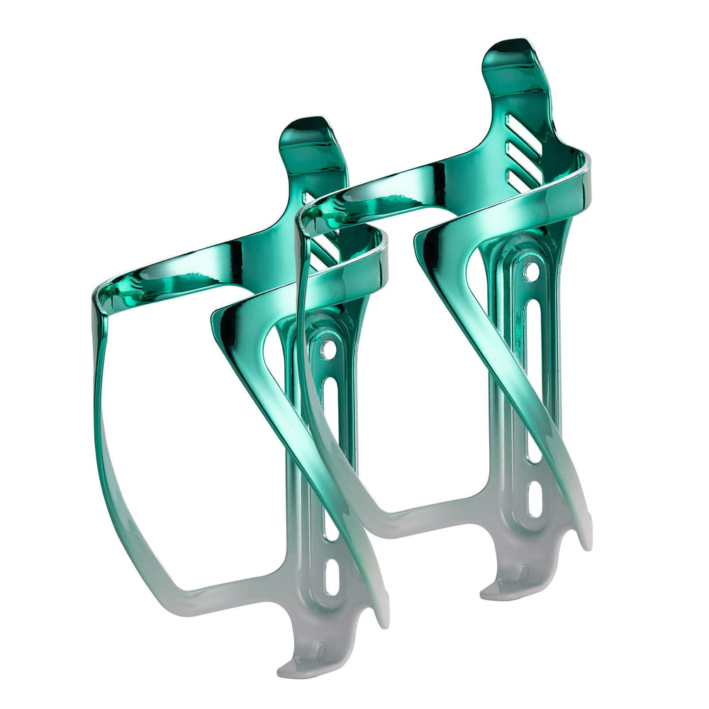 ROCKBROS Fahrrad Flaschenhalter Getränkehalter Robust aus Alu Leicht - Grün-Weiß