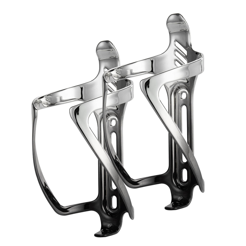 ROCKBROS Fahrrad Flaschenhalter Getränkehalter Robust aus Alu Leicht - Silber-Schwarz