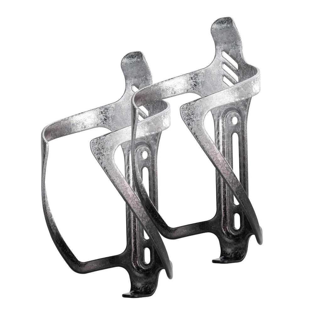 ROCKBROS Fahrrad Flaschenhalter Getränkehalter Robust aus Alu Leicht - Silber-Schwarz - Stil2