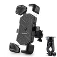 ROCKBROS Fahrrad Handyhalterung 360° Drehbar für 4,5-7,2 Zoll für Rennrad MTB Roller E-Scooter-Grau