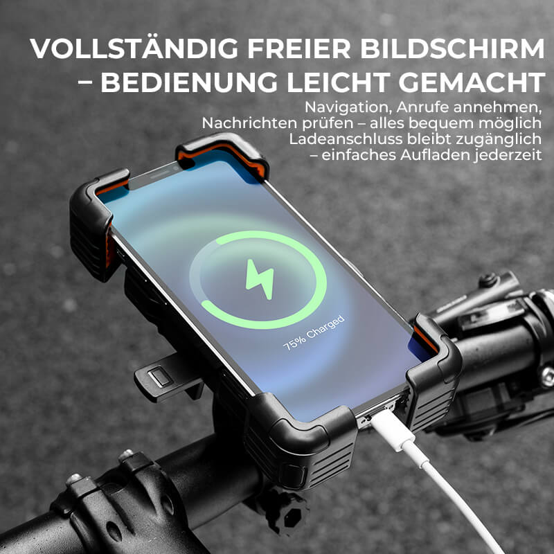 ROCKBROS Fahrrad Handyhalterung 360° Drehbar für 4,5-7,2 Zoll für Rennrad MTB Roller E-Scooter