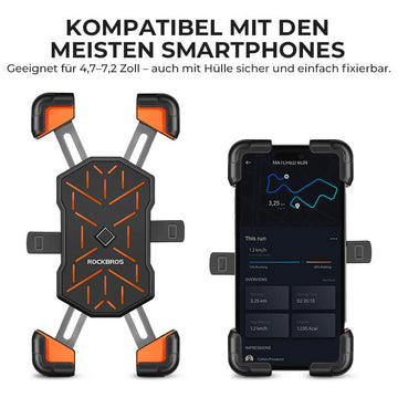 Fahrrad Handyhalterung 360° Drehbar für 4,5-7,2 Zoll – ROCKBROS-DE