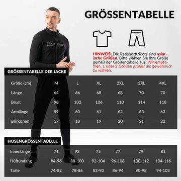 fahrradbekleidung winter amazon ROCKBROS Cycling Jacket & Pants Winter Suit Sporty Cycling Clothin – ROCKBROS-DE
