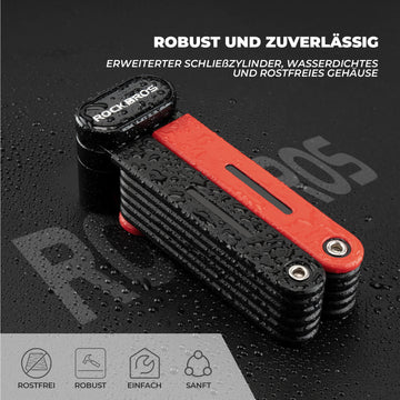 fahrradschloss hoher diebstahlschutz ROCKBROS Fahrrad Klapp-Fahrradschloss Robust Diebstahlschutz – ROCKBROS-DE