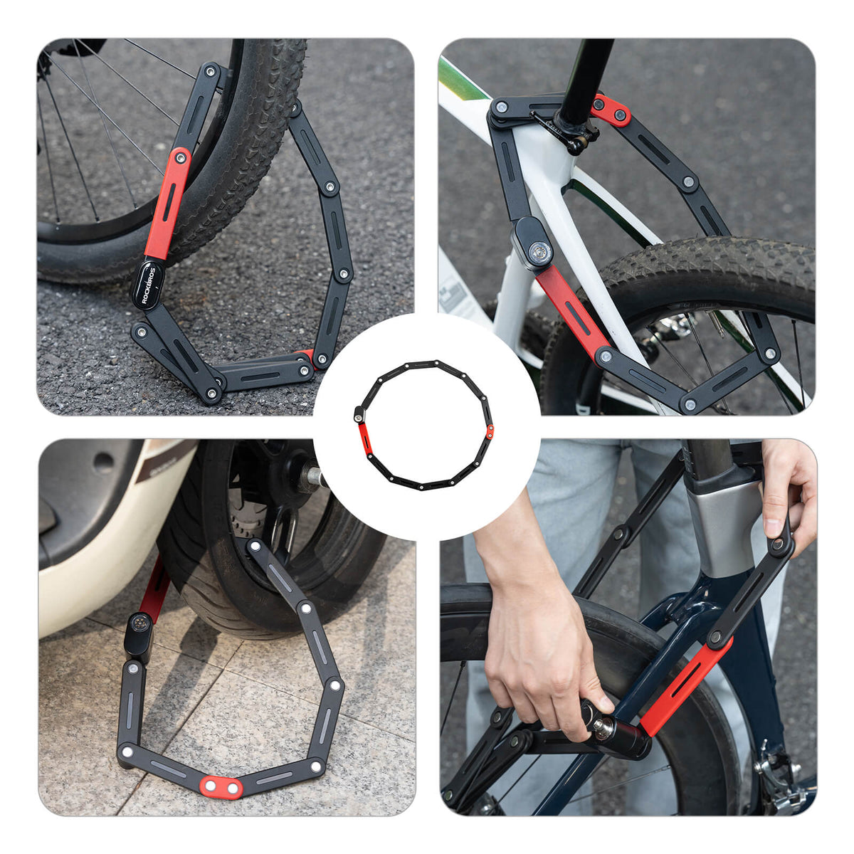 ROCKBROS Fahrrad Klapp-Fahrradschloss Robust Diebstahlschutz – ROCKBROS-DE