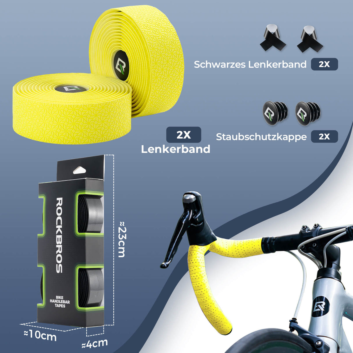 Fahrrad Lenkerband Griffband Lang 220cm für MTB Rennrad Vier Farben - ROCKBROS-EU