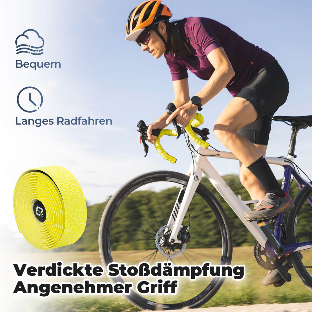 ROCKBROS Fahrrad Lenkerband Griffband 220cm für MTB Rennrad Vier Farben – ROCKBROS-DE