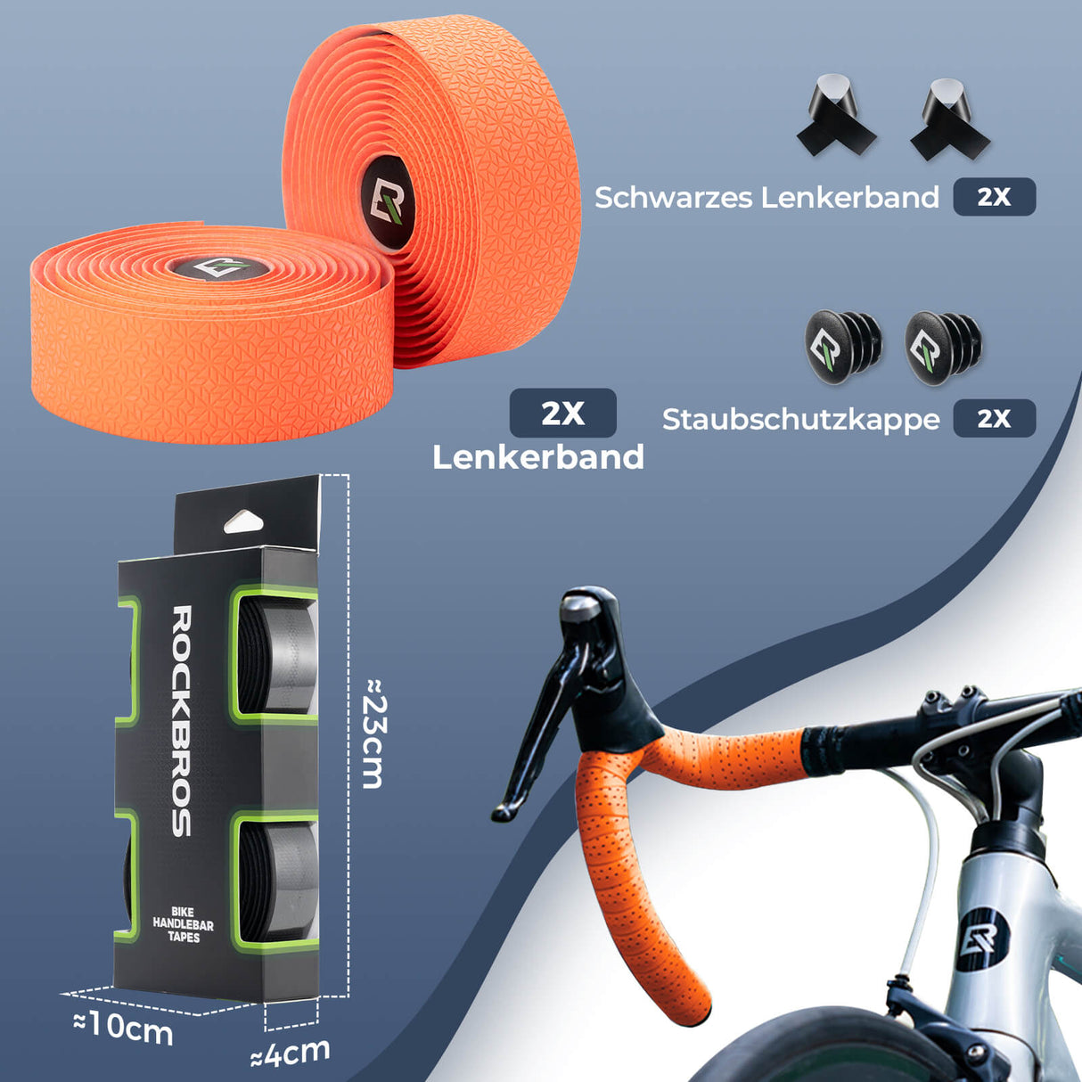 Fahrrad Lenkerband Griffband Lang 220cm für MTB Rennrad Vier Farben - ROCKBROS-EU