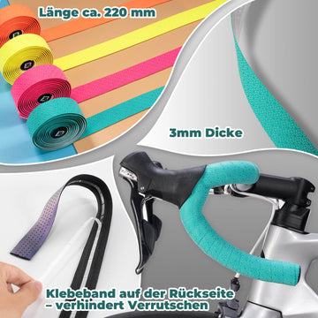 griffband für fahrradlenker ROCKBROS Fahrrad Lenkerband Griffband 220cm für MTB Rennrad Vier Farben – ROCKBROS-DE