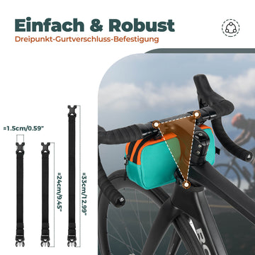 fahrrad lenkertasche zum umhängen ROCKBROS Fahrrad Lenkertasche Fahrradtasche mit Schultergurt 2,5L –  ROCKBROS-DE