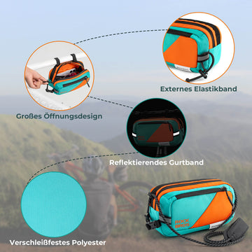 fahrradtasche mit tragegurt ROCKBROS Fahrrad Lenkertasche Fahrradtasche mit Schultergurt 2,5L – ROCKBROS-DE