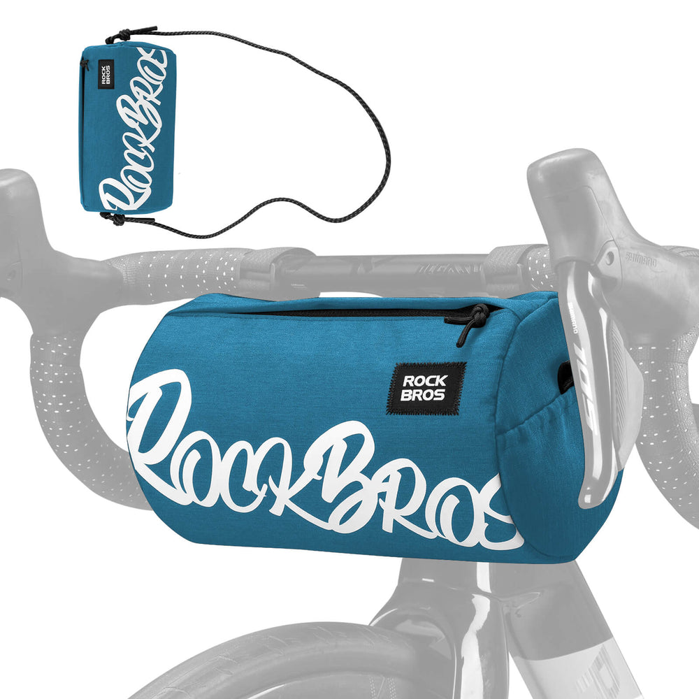 ROCKBROS Fahrrad Lenkertasche Klein mit Schultergurt 2L/3,6L für MTB Gravel Scooter Ebike-Blau-3,6L