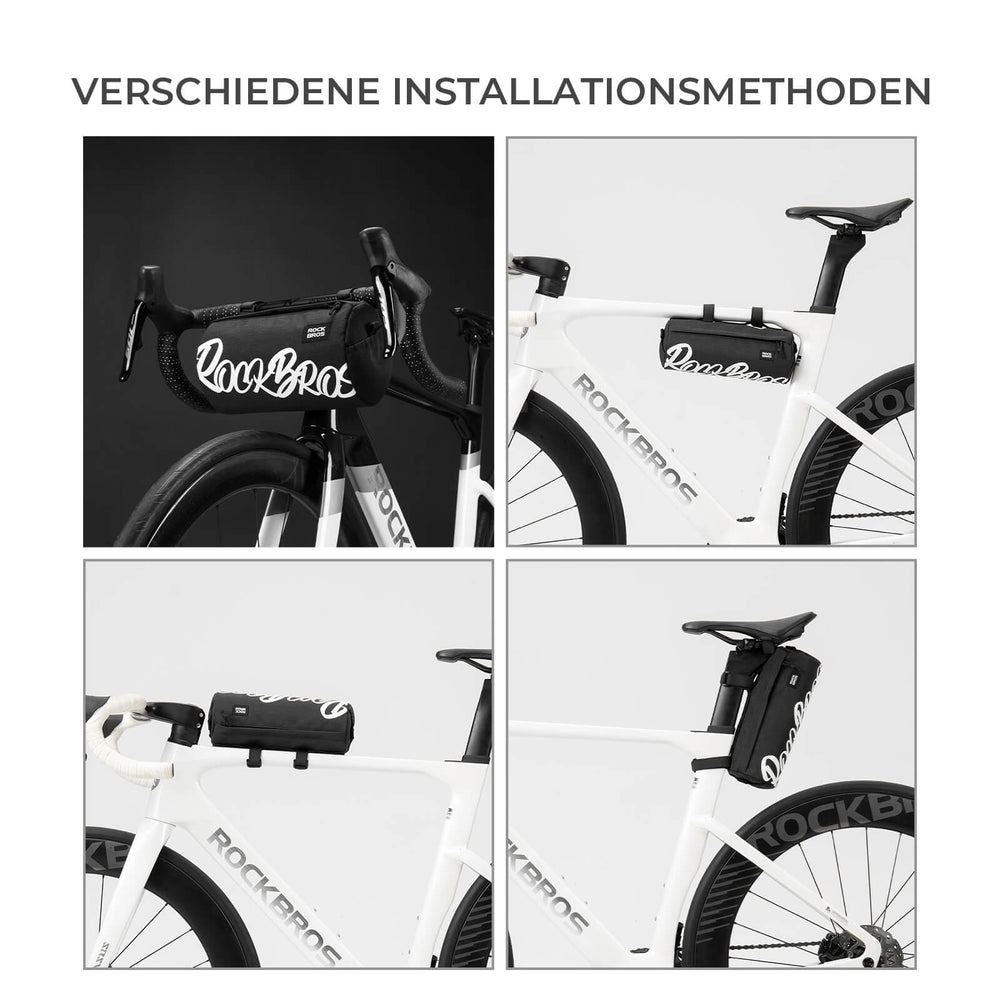 ROCKBROS Fahrrad Lenkertasche Klein mit Schultergurt 2L/3,6L für MTB Gravel Scooter Ebike- 3,6L