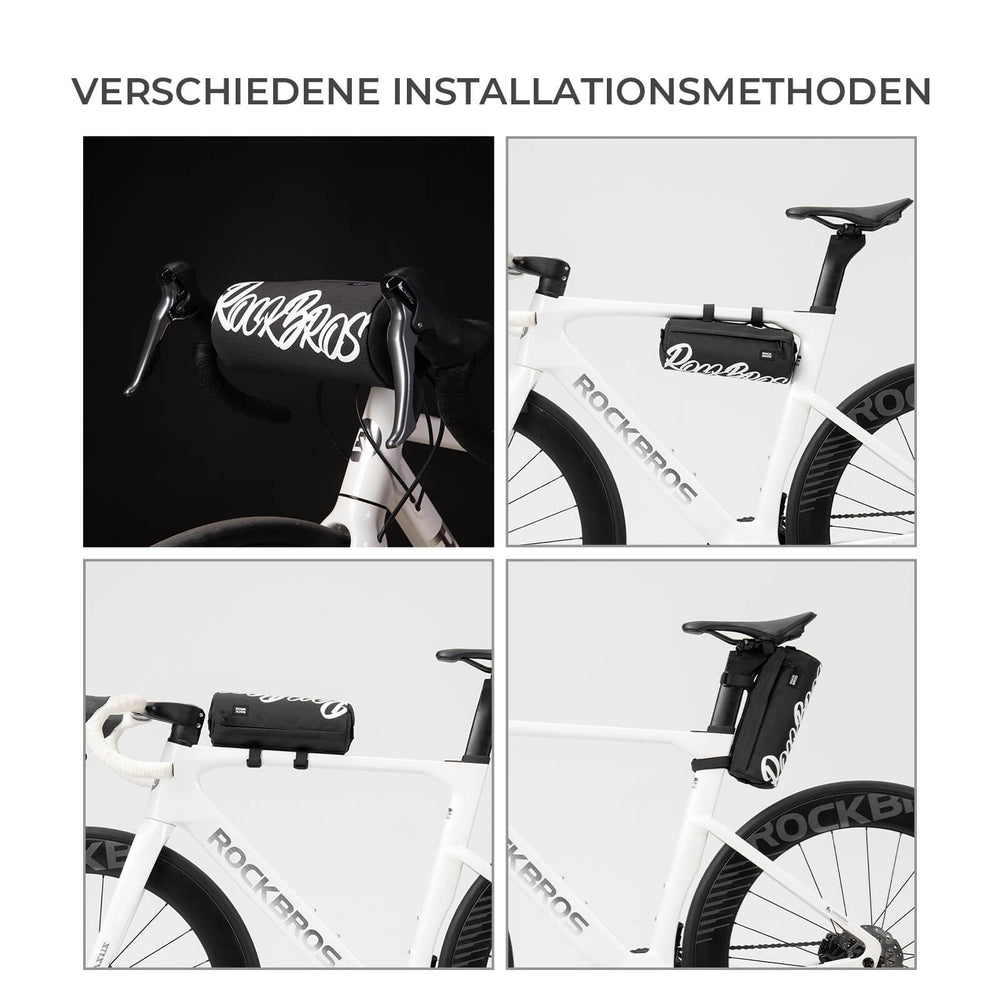 ROCKBROS Fahrrad Lenkertasche Klein mit Schultergurt 2L/3,6L für MTB Gravel Scooter Ebike -2L