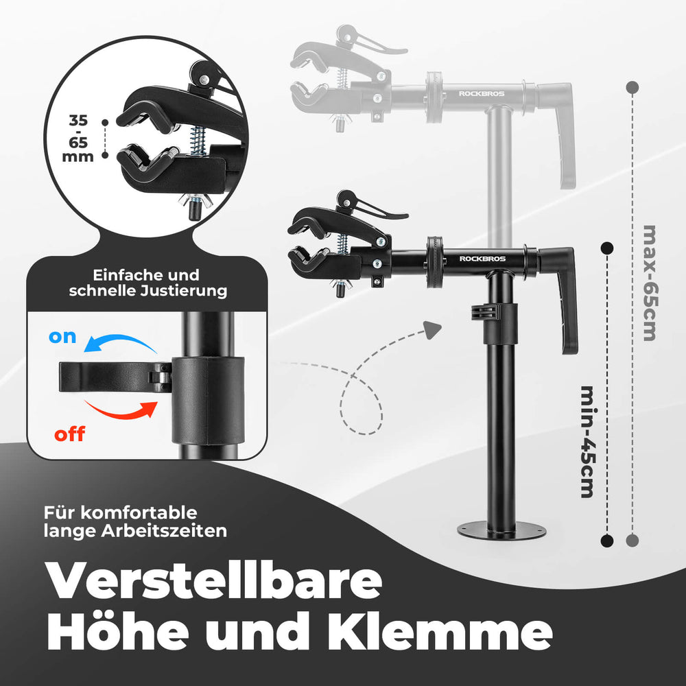 ROCKBROS Fahrrad Montageständer Wandhalterung Fahrradhalter Einstellbar Max.25KG