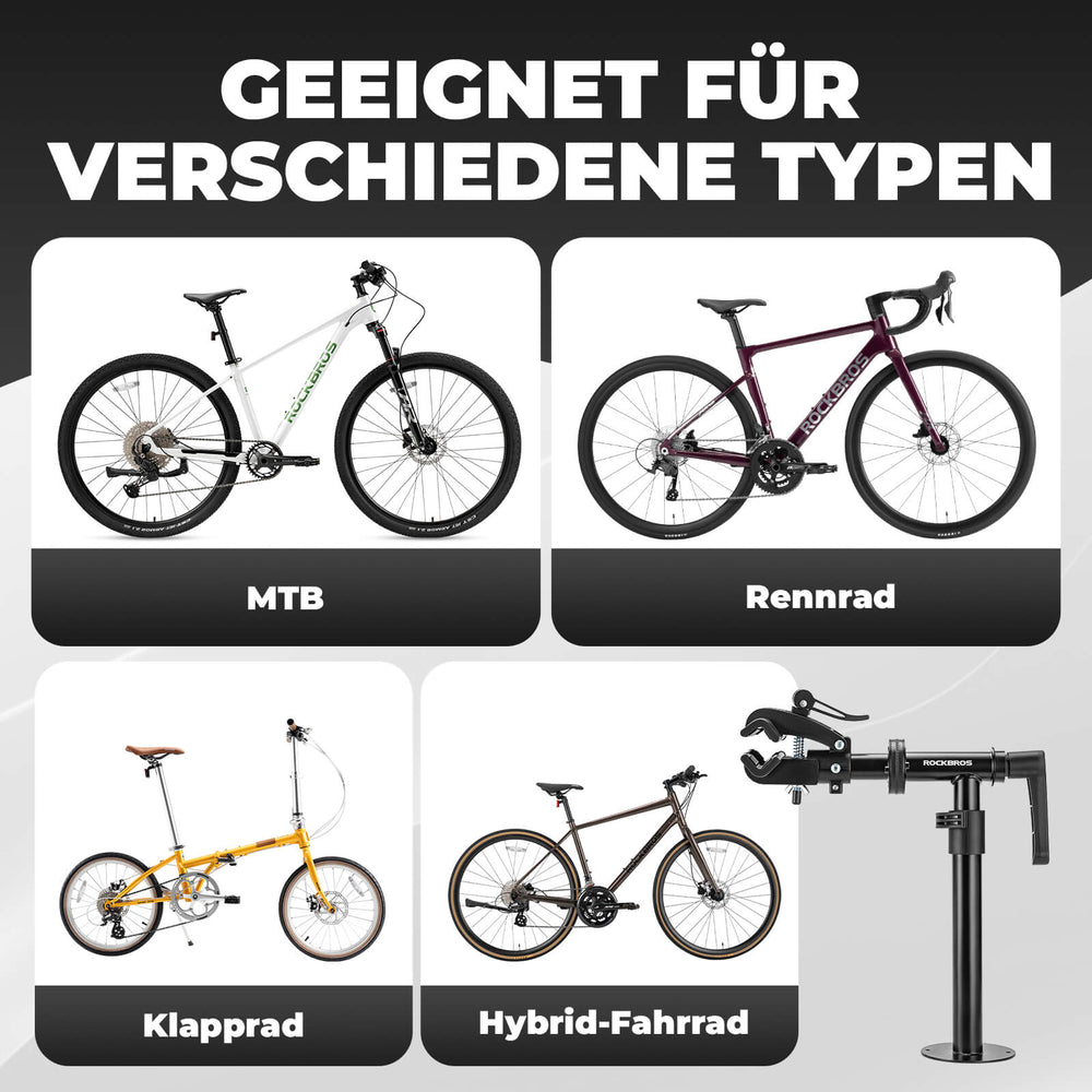 ROCKBROS Fahrrad Montageständer Wandhalterung Fahrradhalter Einstellbar Max.25KG