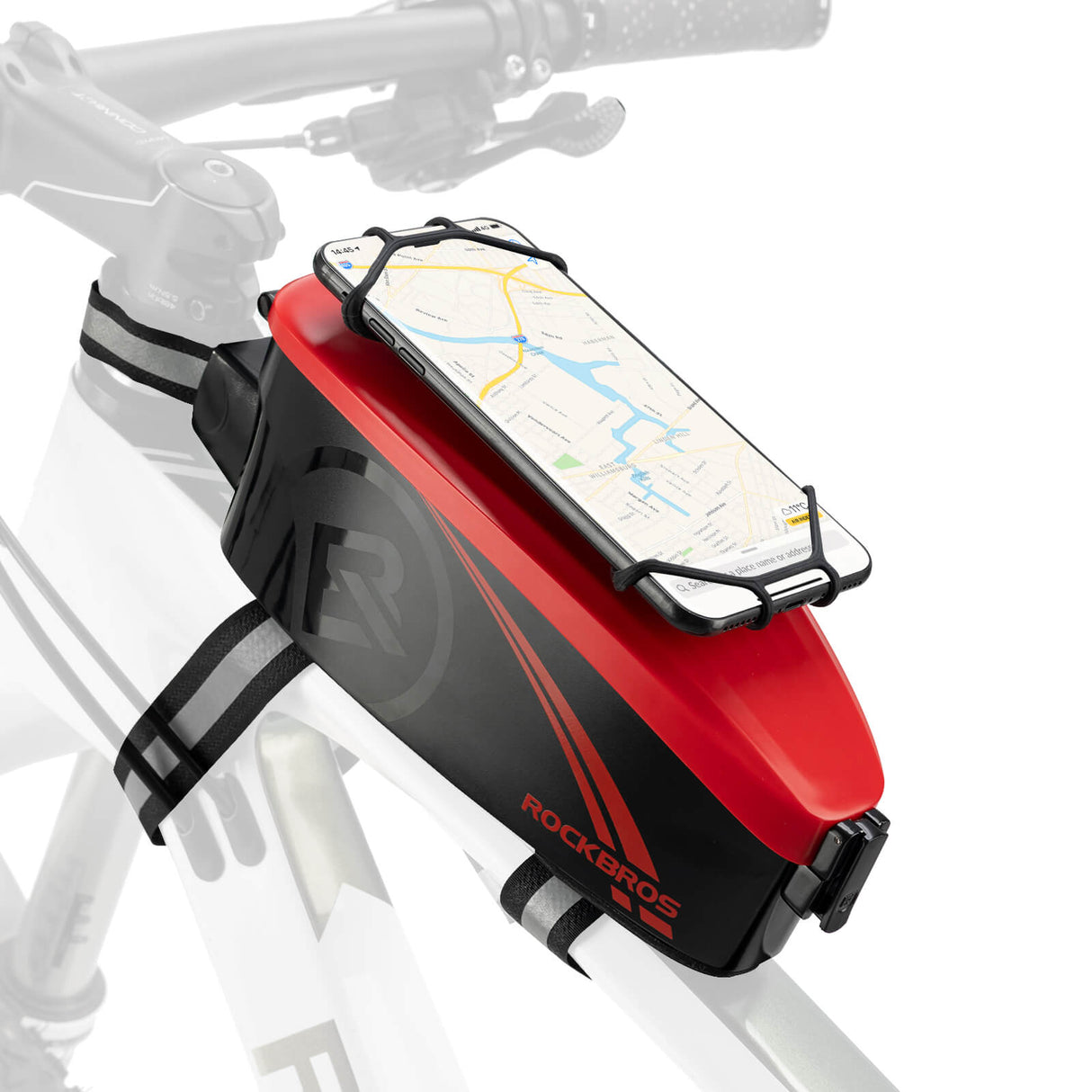 ROCKBROS_Fahrrad_Rahmentasche_Oberrohrtasche_mit_Regenschutz-Rot_2